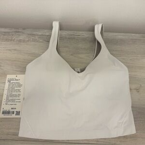 Women's White Lululemon Define Scoop-Neck Crop Tank